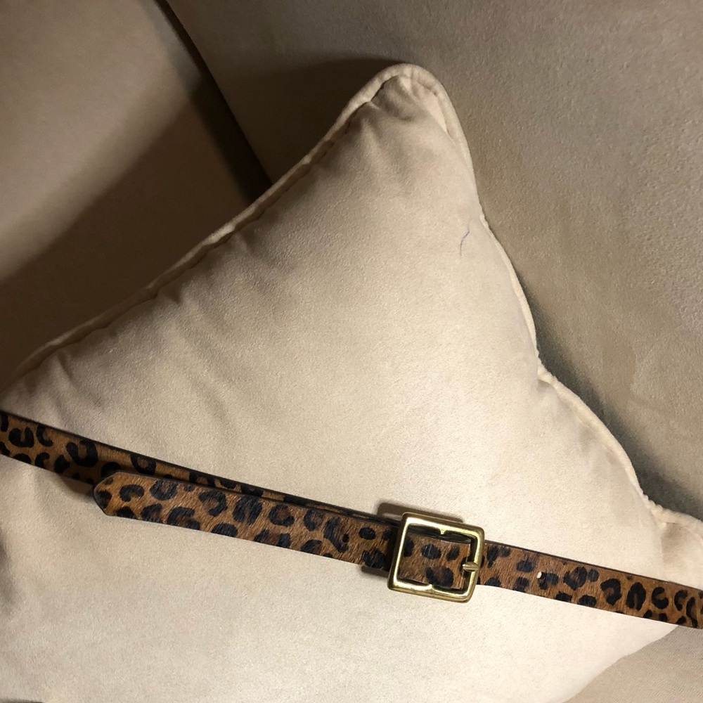 Cheetah print belt | Leather